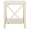 Safavieh Candice White Cross Back End Table AMH6523A - alternate 2